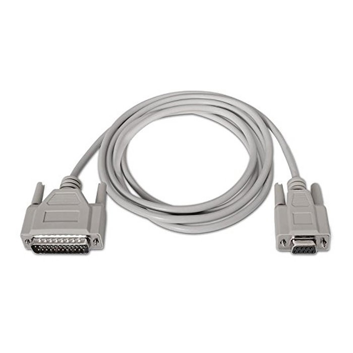 Nanocable Cable Serie Null Modem DB9 Hembra a DB25 Macho 1,8m Beige Nanocable Cable Serie Null Modem DB9 Hembra a DB25 Macho 1,8m Beige